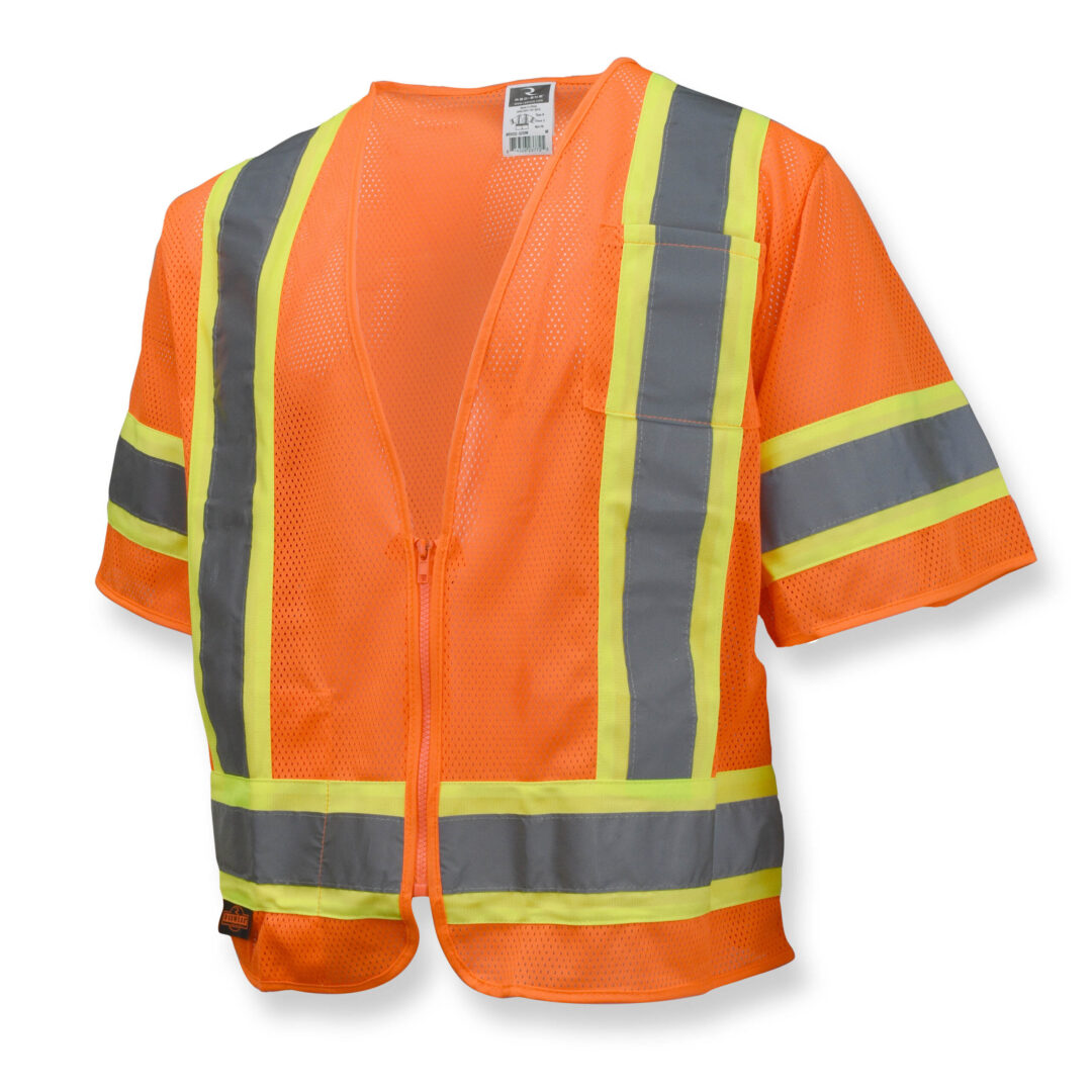Radians Hi-Viz Orange Class 3 Vest, Mesh - Road Safety LLC